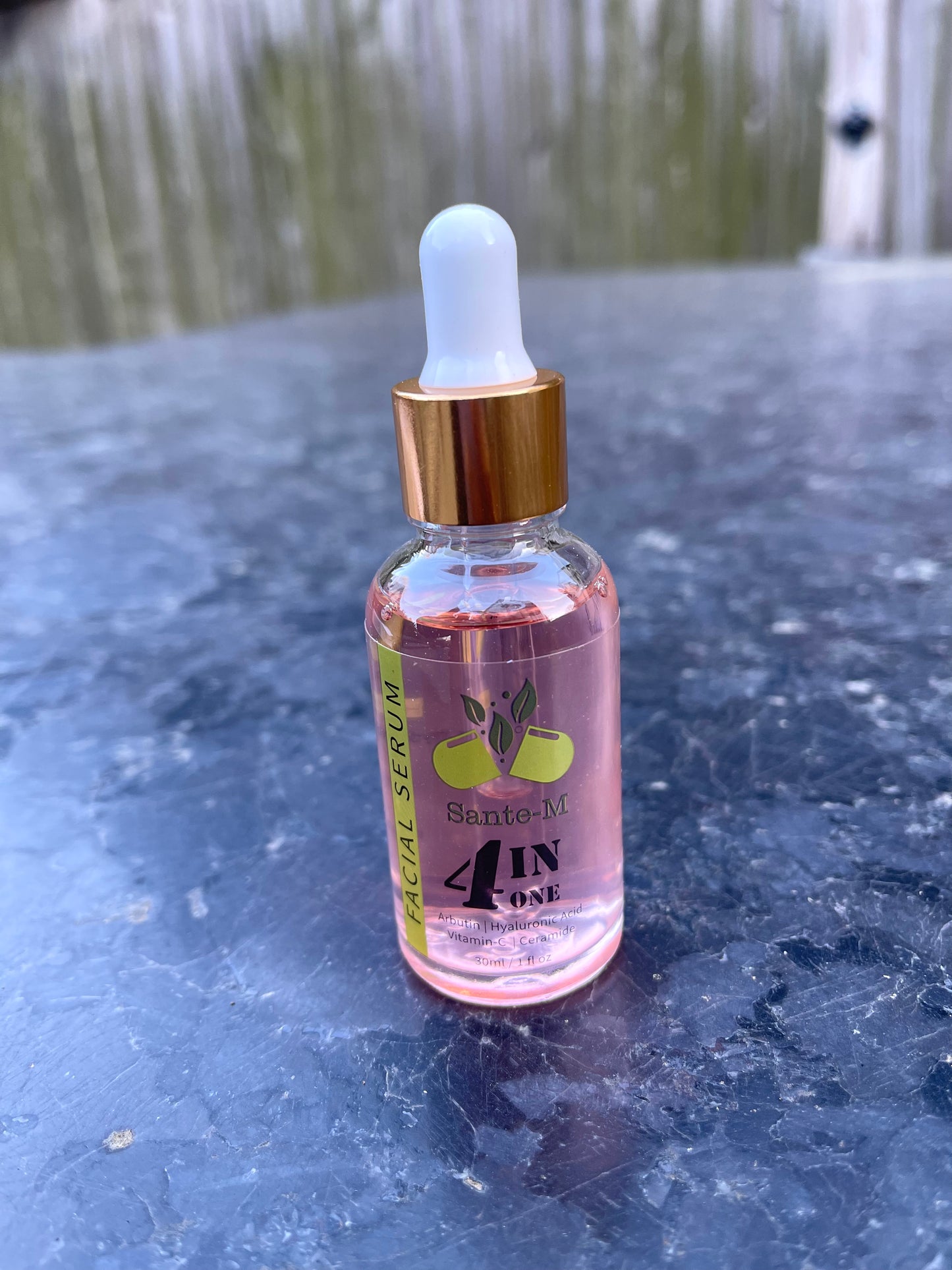 4-in-1 Facial Serum with Arbutin, Hyaluronic Acid, Vitamin-C and Ceramide, 1 fl oz