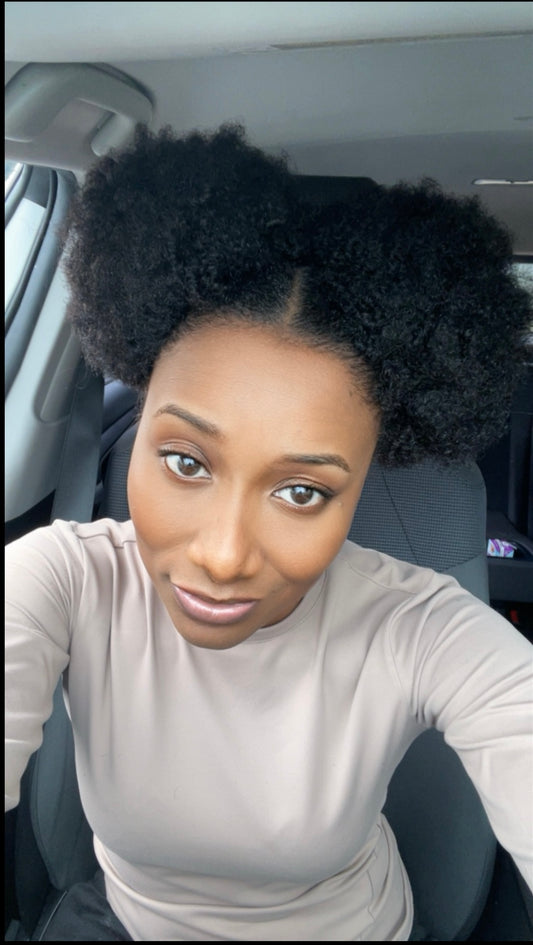 Afro Kinky Curly 💯 Human Hair Bun Afro Puff Drawstring Ponytail Hair 8 Inch Short Afro Bun for Natural Hair.