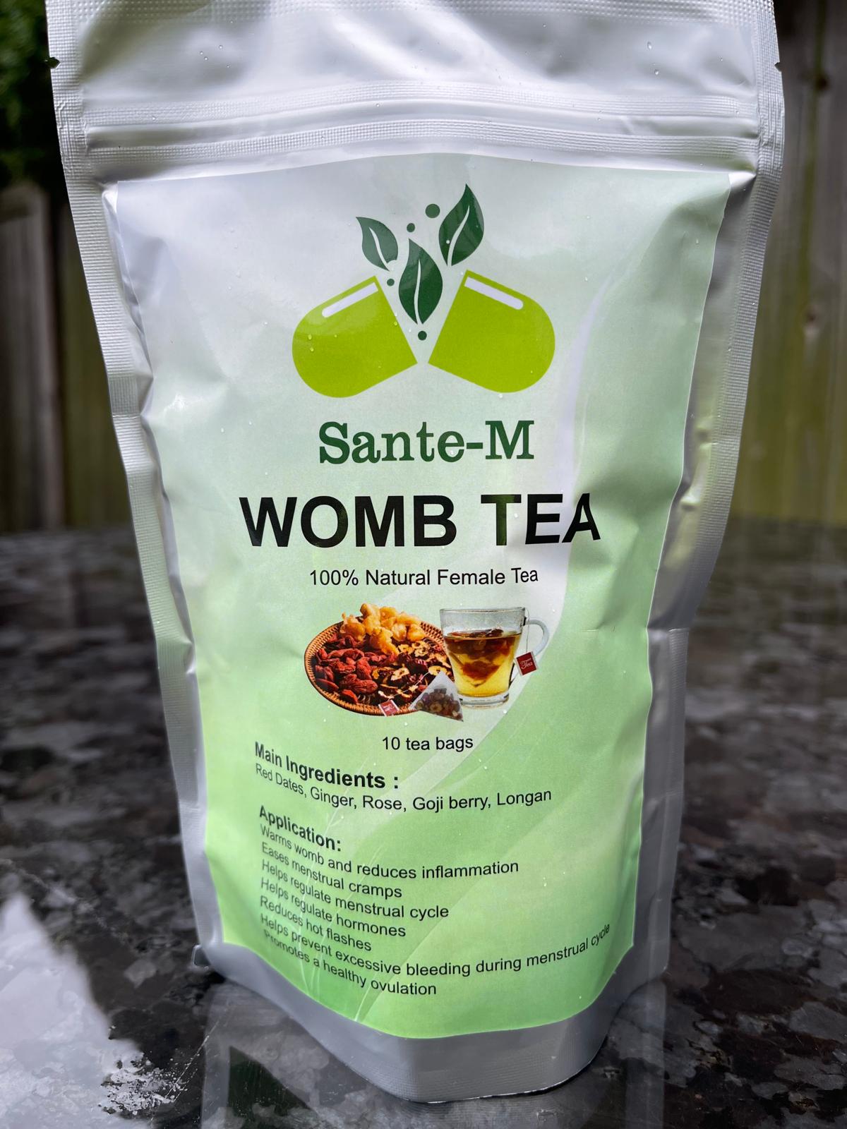 Natural Herbal Womb Tea, Regulator Of Menstrual Cycle and Hormones, Easing Menstrual Cramps, Promotes Healthy Ovulation and Reduces Inflammation (30 Count, Pack of 3)